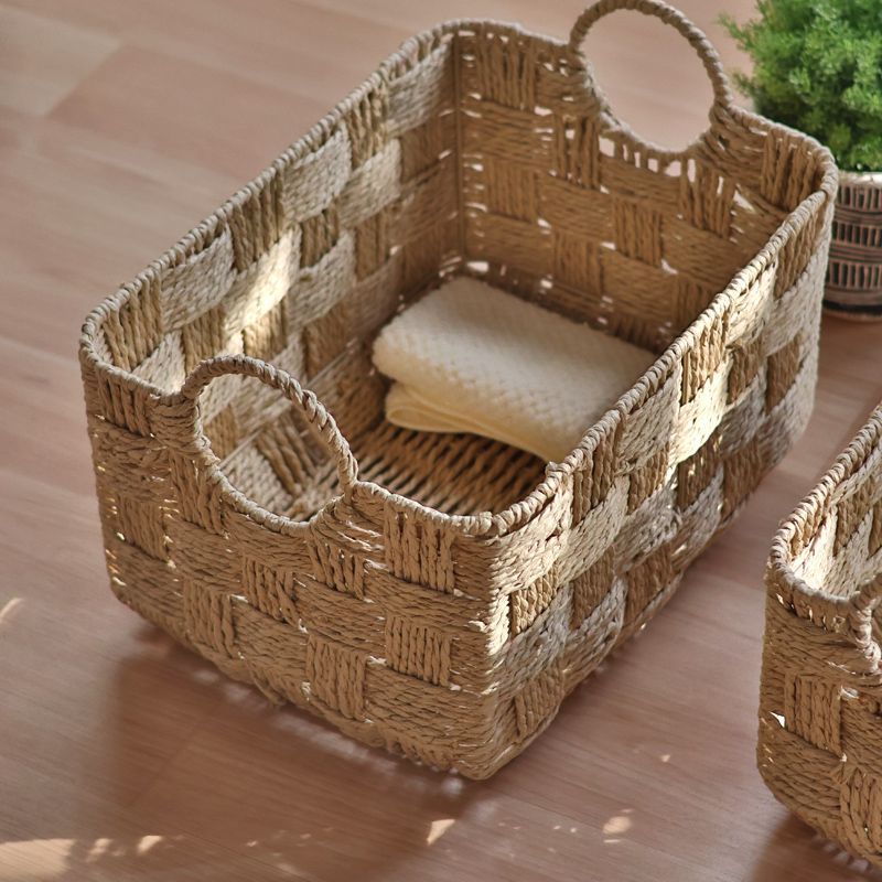 Handcrafted Natural Fiber Storage Basket