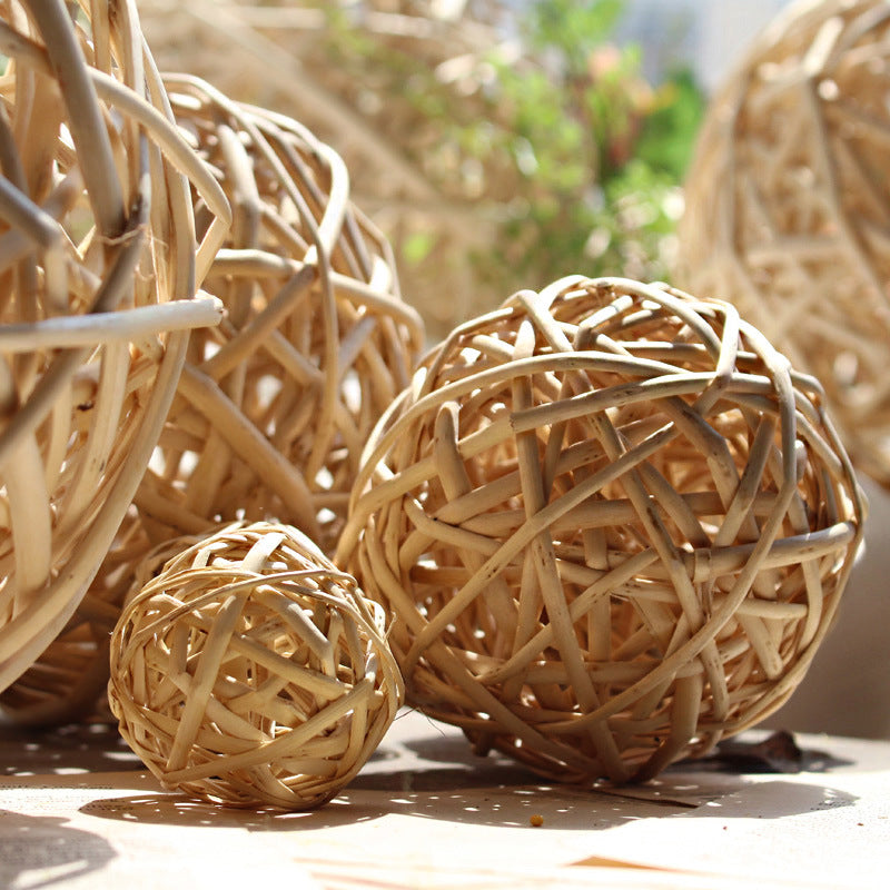 Decorative natural material decor ball Bowlift