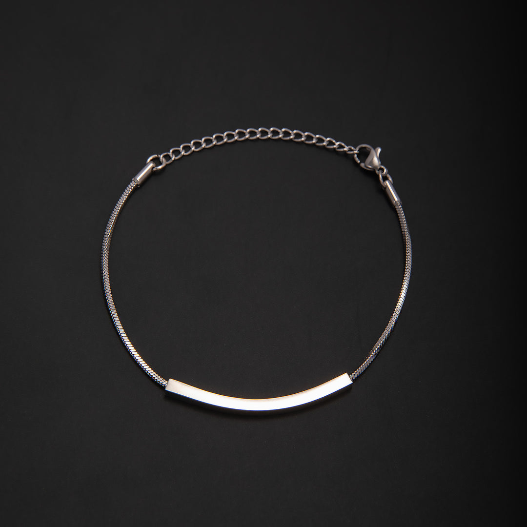 Elegant Minimalist Silver Chain Bracelet Bowlift