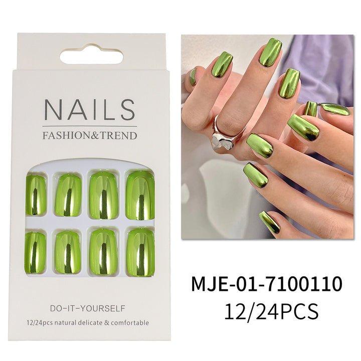 DIY Glossy Press-On Nails Bowlift