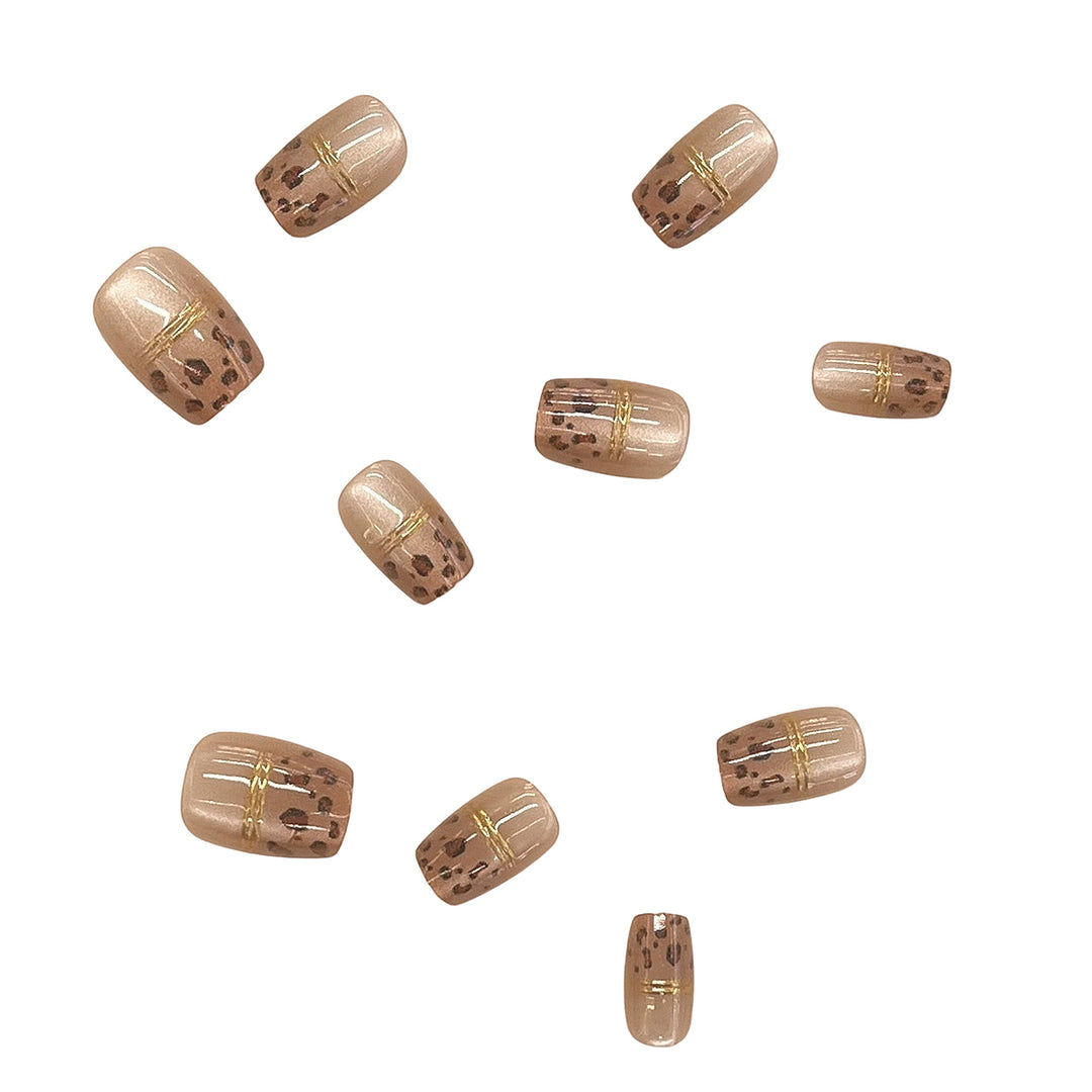 Elegant Press-On Nail Art Set Bowlift
