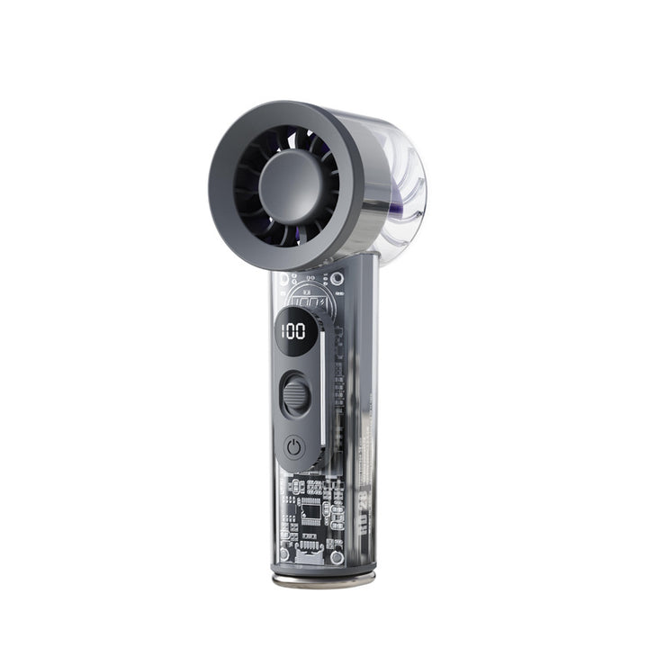 Unisex portable high-performance fan with LED display Bowlift