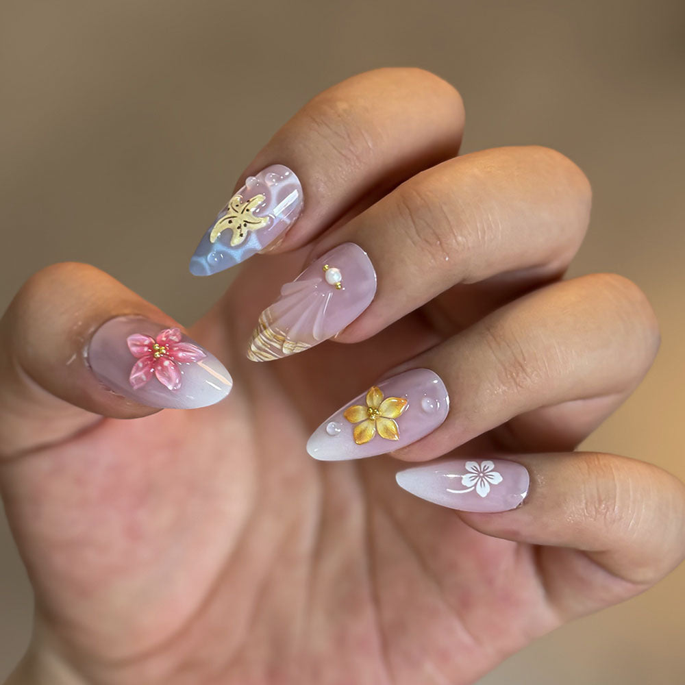 Decorative Artisan Press-On Nails Bowlift