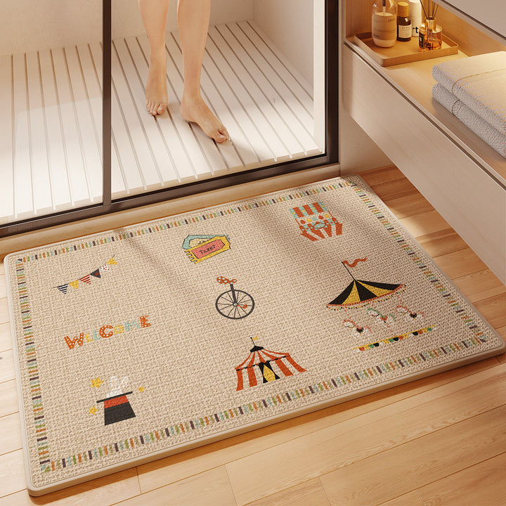 Fun Cartoon Themed Bath Mat Bowlift