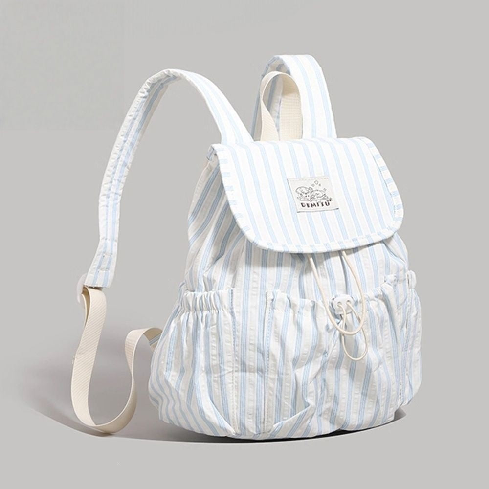 Leisure Backpack in Playful Striped Design Bowlift