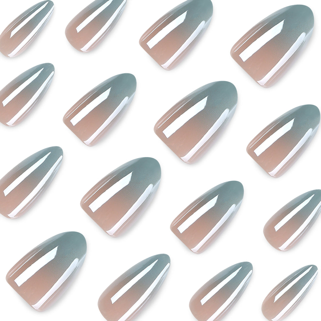 Graphic Stiletto Nails with Elegant Ombre Effect Bowlift
