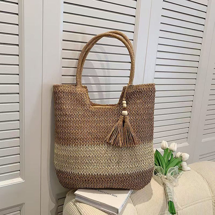 Hand-knotted Seasonal Beach Bag Bowlift
