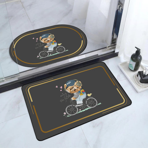 Playful Pet-Themed Area Mat