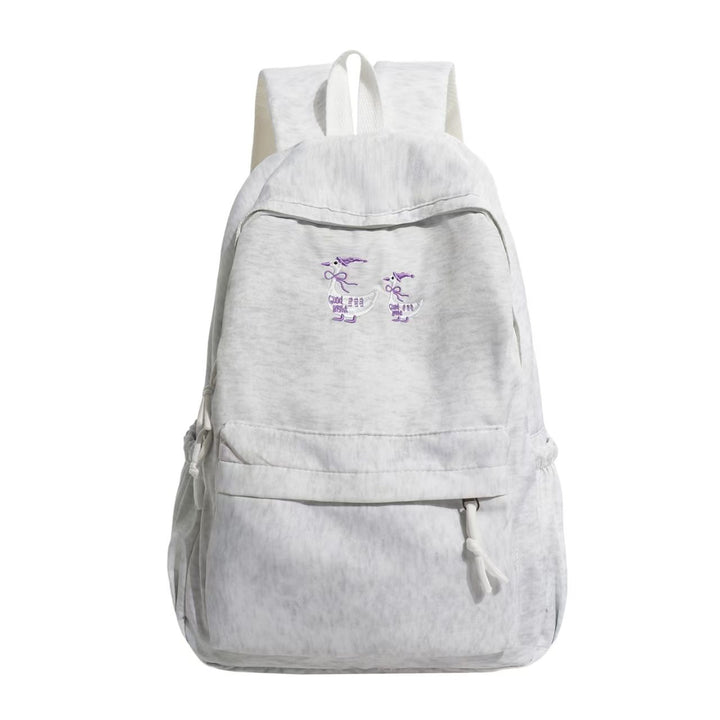 Charming Embroidered Backpack Bowlift