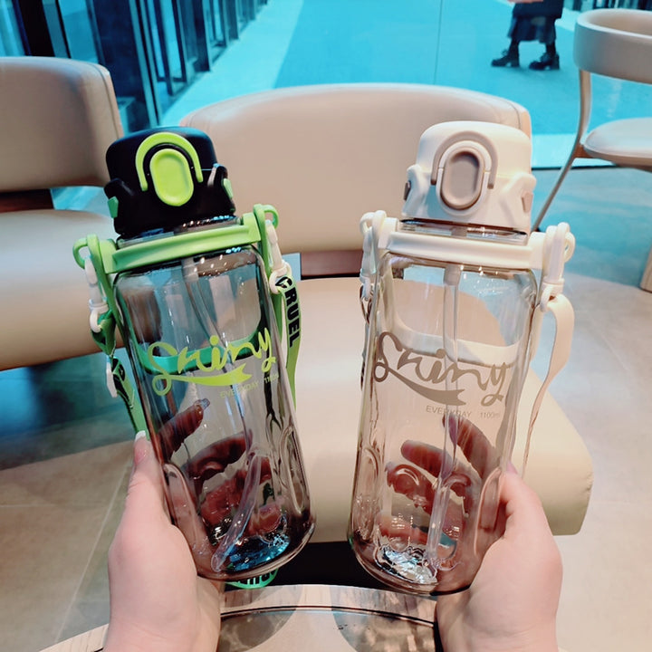 Ladies Ergonomic Water Bottle with Leak-Proof Lid Bowlift