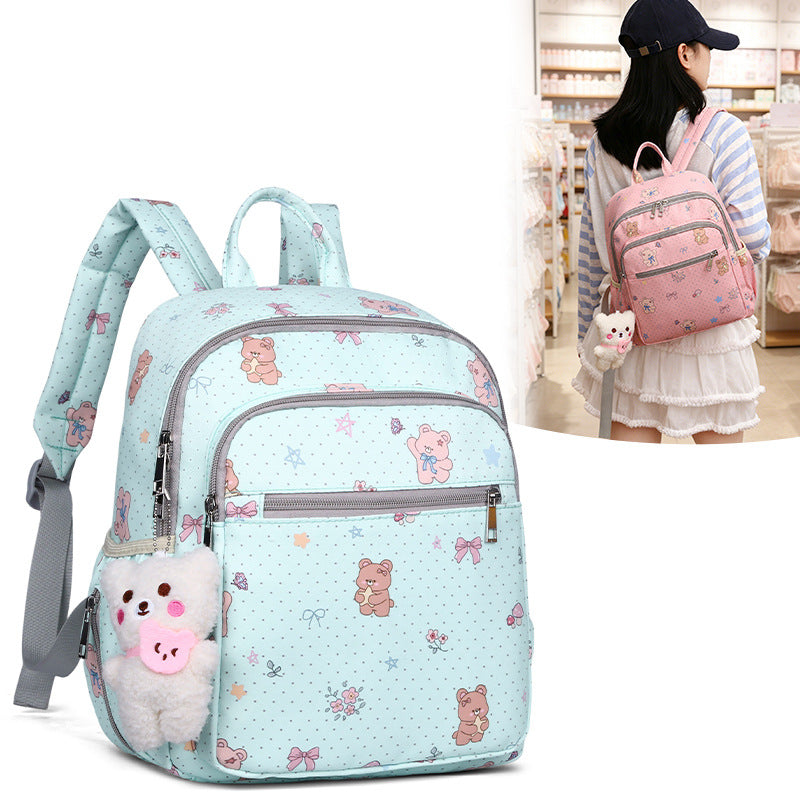 Cute Cartoon-Themed Multi-Pocket Backpack Bowlift