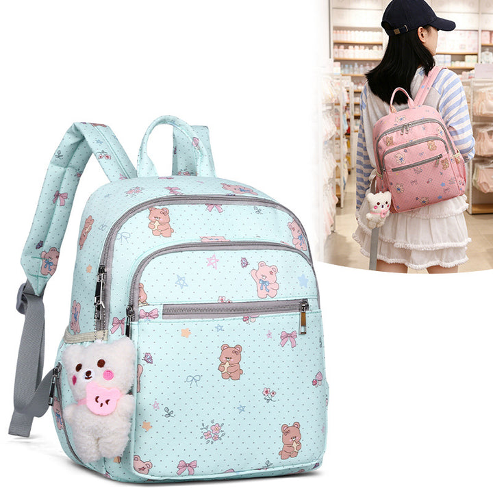 Cute Cartoon-Themed Multi-Pocket Backpack Bowlift