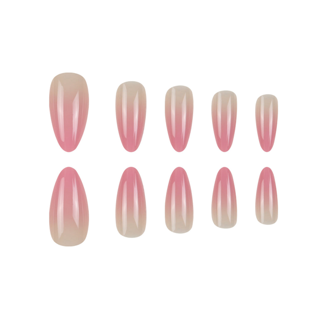 Gel Gradient Stiletto Press-On Nails Bowlift