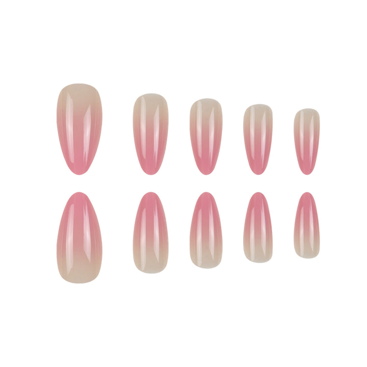 Gel Gradient Stiletto Press-On Nails Bowlift