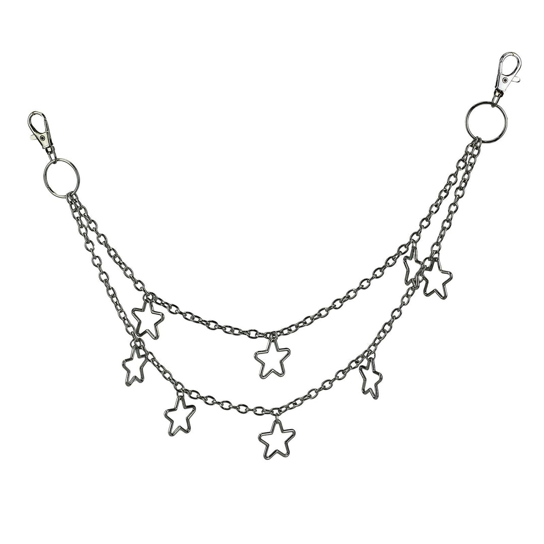 Chic Layered Star Chain Belt Bowlift