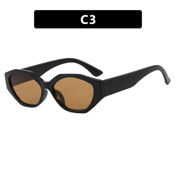 Women's stylish sunglasses in modern geometric design with protective UV filter Bowlift