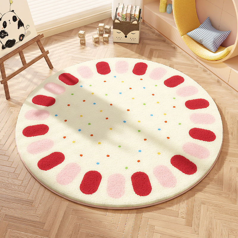 Playful Round Area Rug