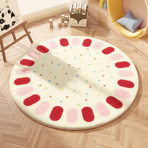 Playful Round Area Rug