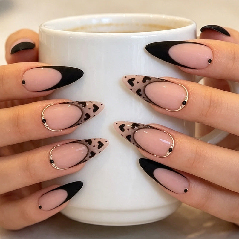 Unique Elegant Press-On Nail Tips Set Bowlift