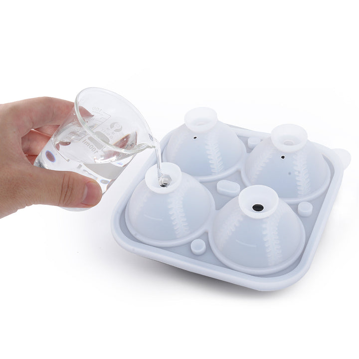 Baseball-Themed Silicone Ice Ball Maker