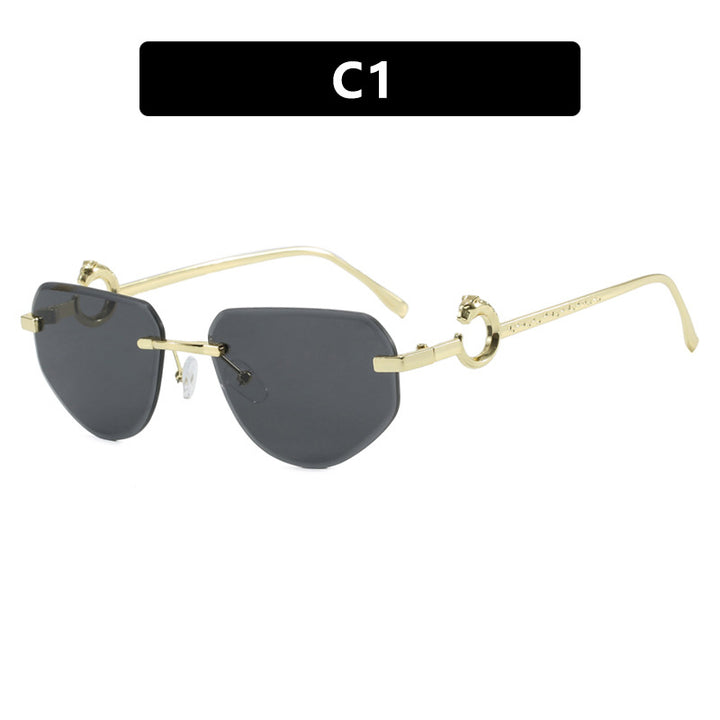 Women's trendy chic sunglasses in modern design with delicate metal frame Bowlift