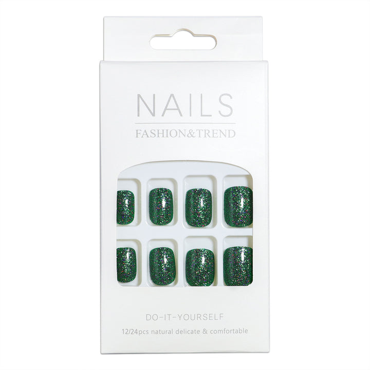 DIY Glitter Press-On Nails Bowlift