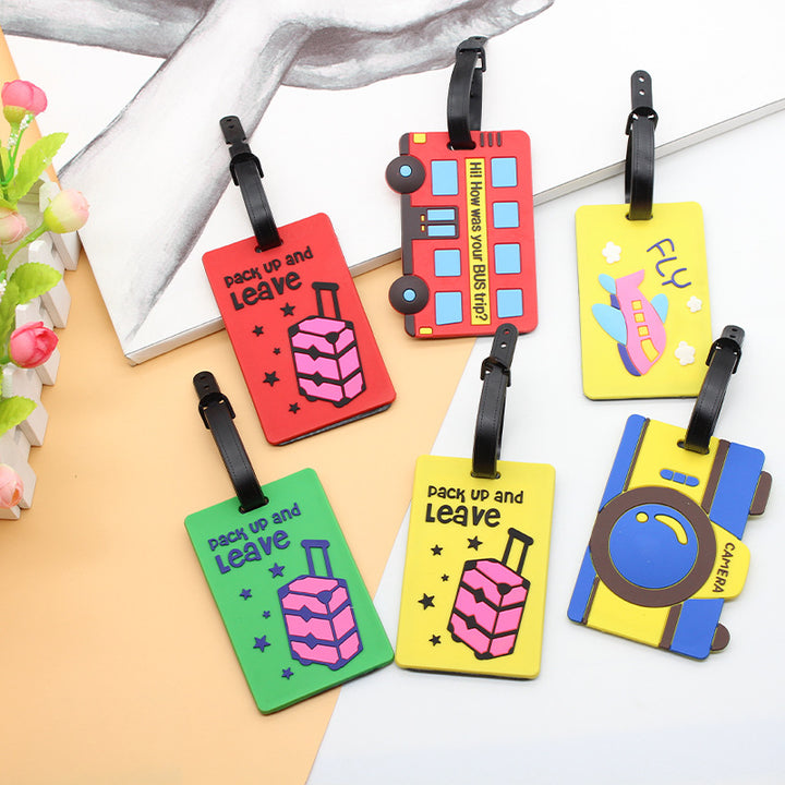 Unisex creative luggage tag in bus design Bowlift