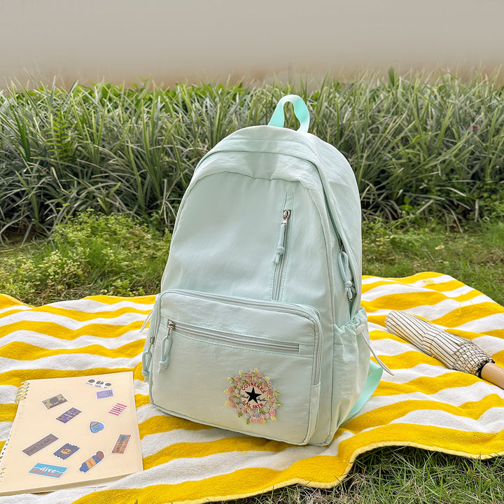 Functional Embroidered Backpack Bowlift