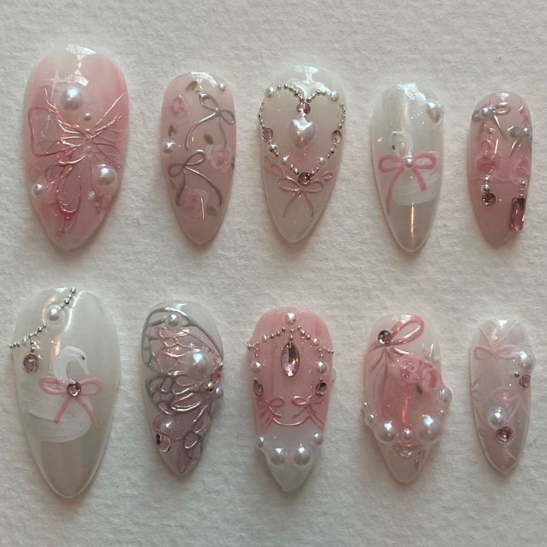 Thematic Artisan Press-On Nail Set Bowlift