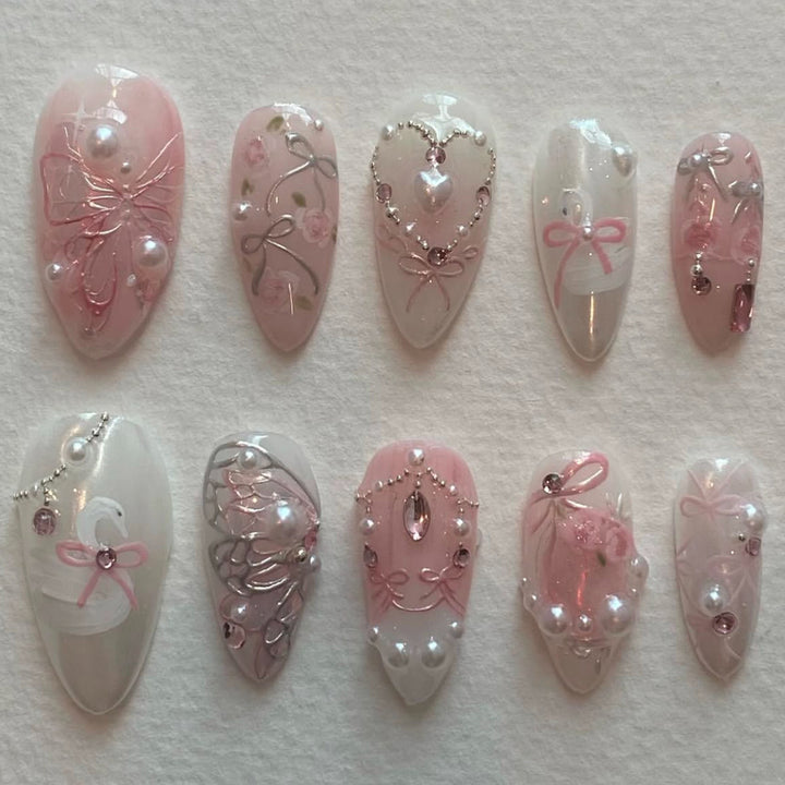 Thematic Artisan Press-On Nail Set Bowlift