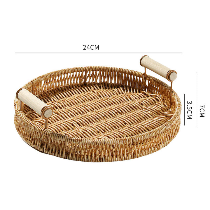 Decorative Rattan Serving Bowlift