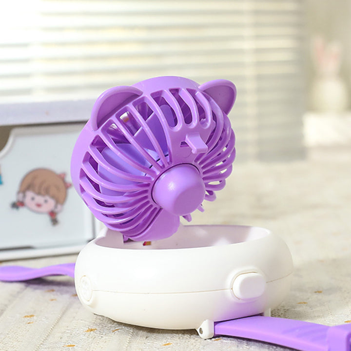 Ladies Portable Hand Fan in Cute Animal Design Bowlift