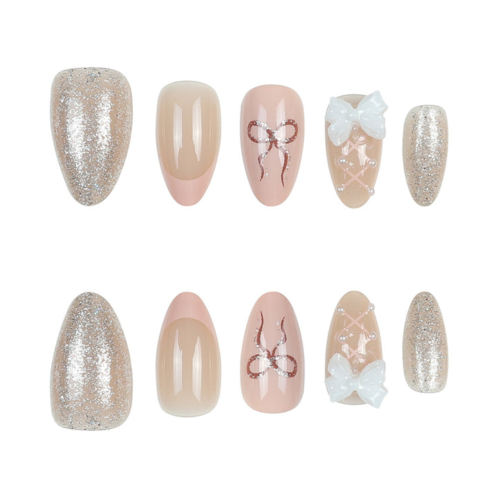 Elegant Nail Art Press-On Nails Bowlift