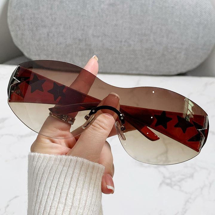 Ladies futuristic sunglasses with striking design and fashionable accents Bowlift