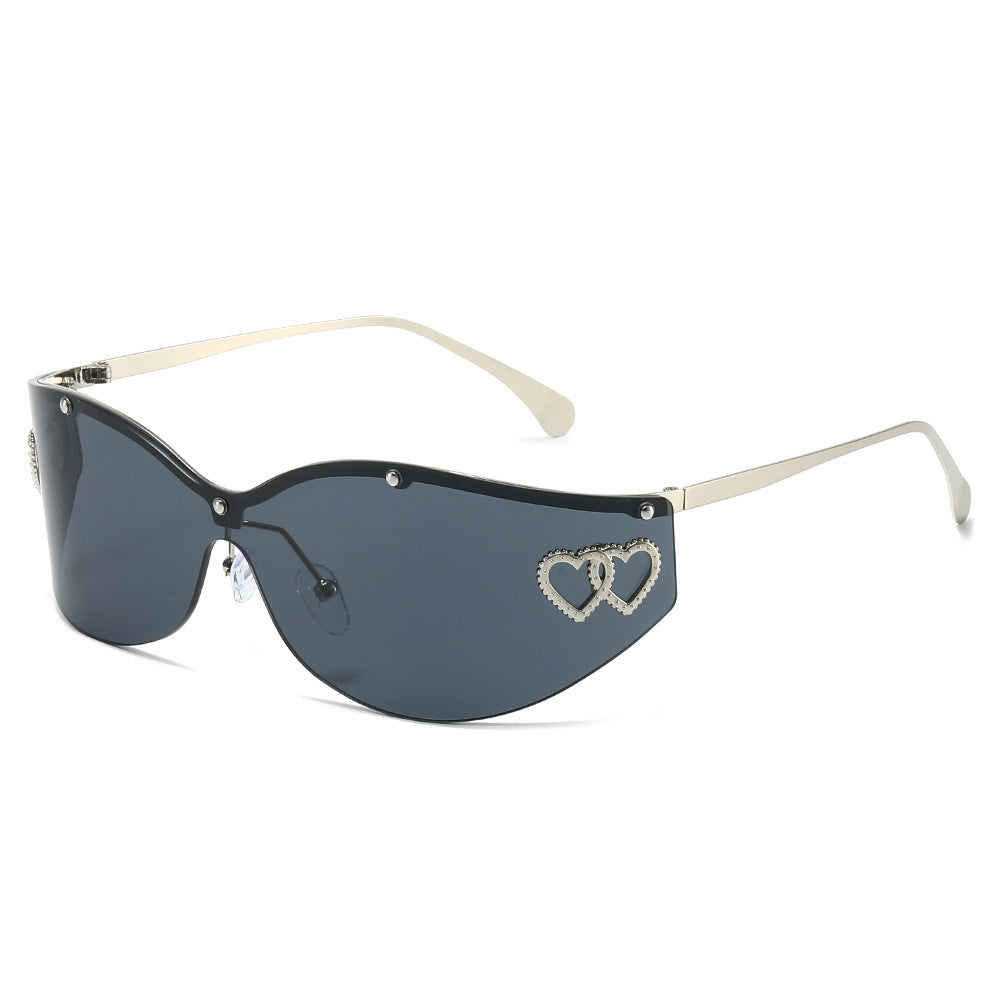 Fashion-Forward Avant-Garde Shield Sunglasses Bowlift