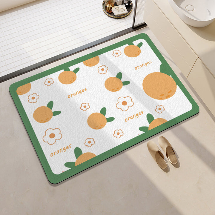 Playful Citrus Bath Mat Bowlift