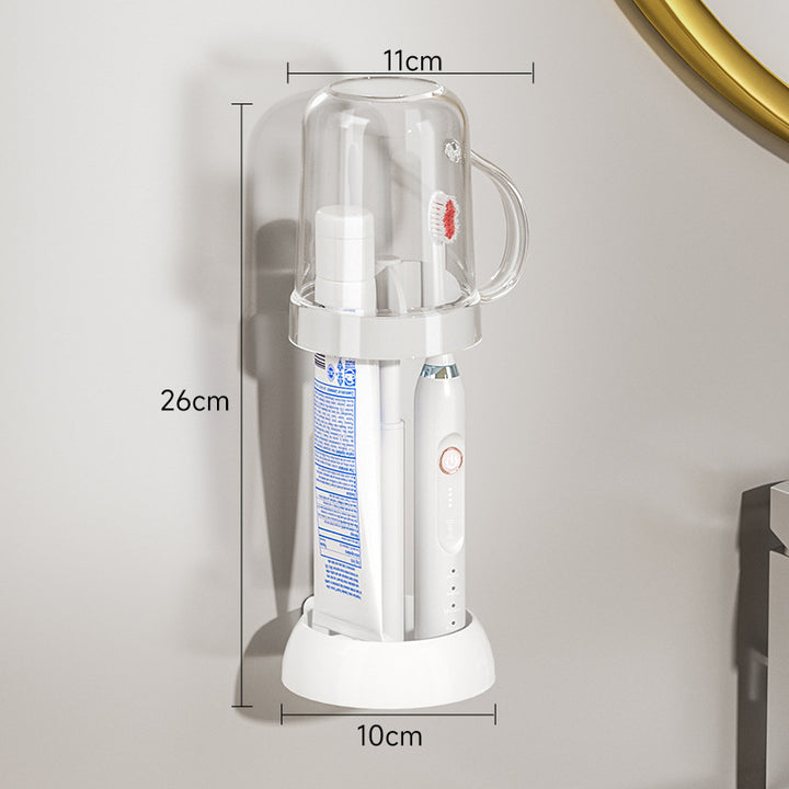 Wall-Mounted Toothbrush Storage Bowlift