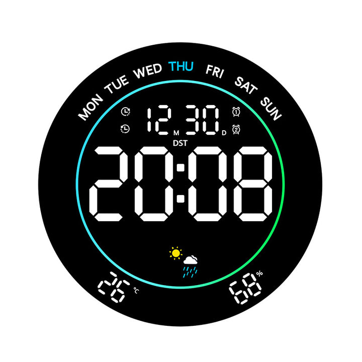 Digital Weather Alarm Clock Bowlift