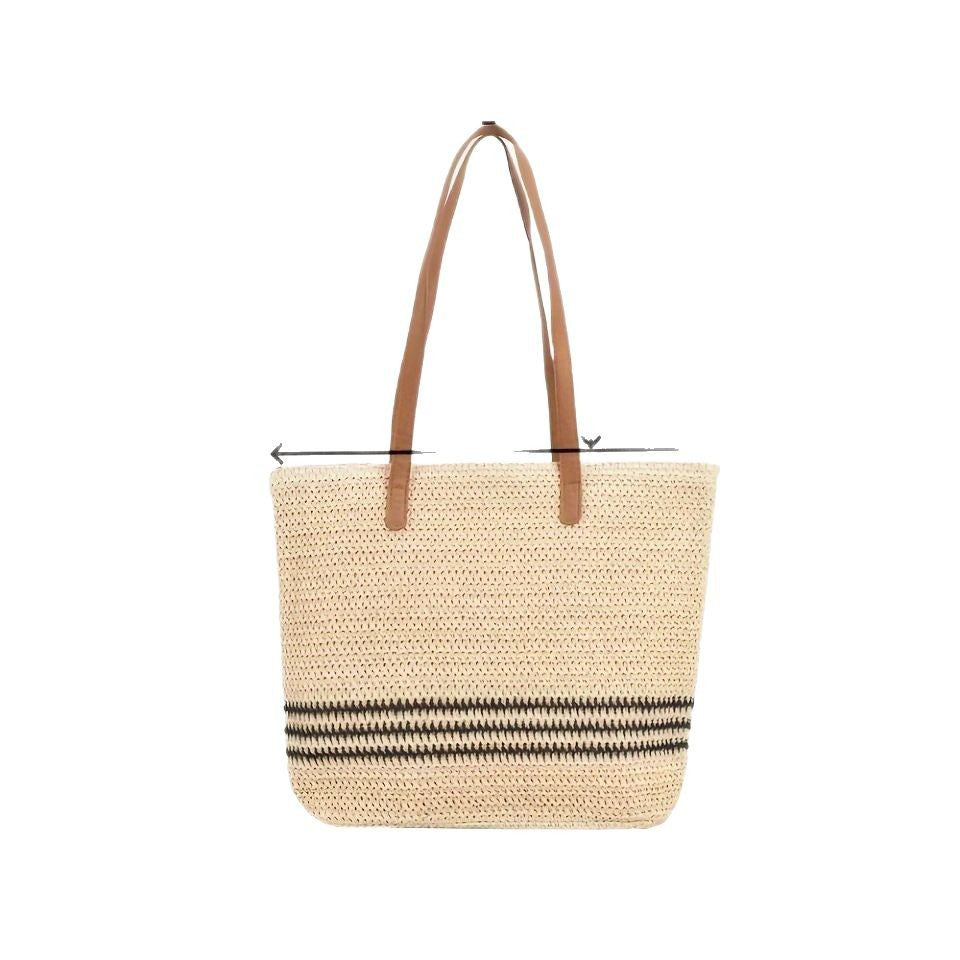 Spacious beach bag with durable synthetic leather handle Bowlift