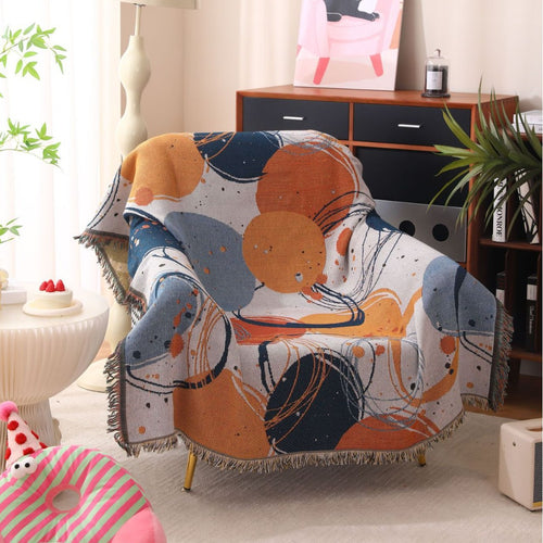 Abstract Art Textured Throw Blanket