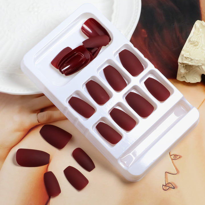 Artistic Matte Press-On Nail Tips Bowlift