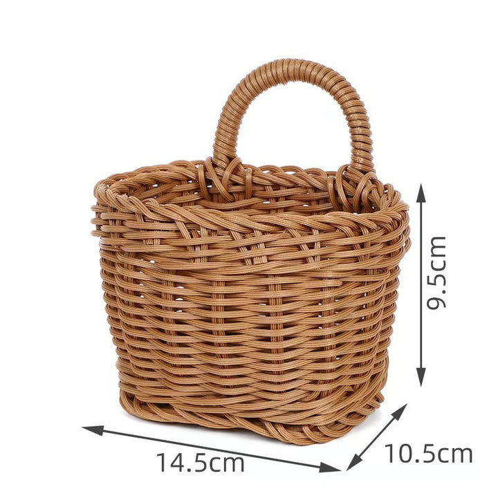 Handwoven Natural Storage Basket Bowlift