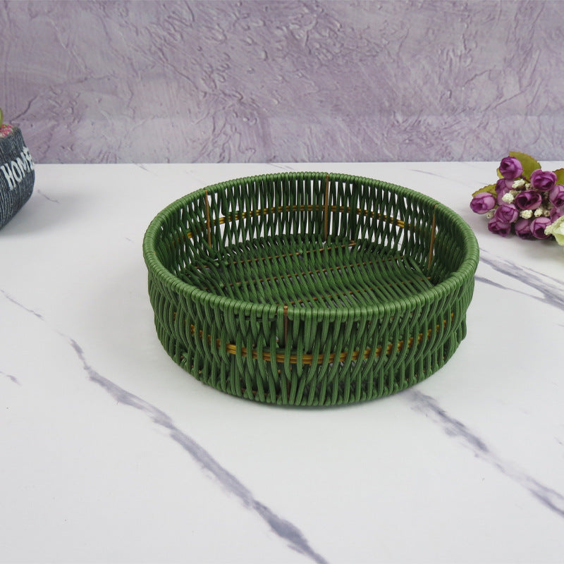 Multi-Compartment Woven Storage Basket Bowlift