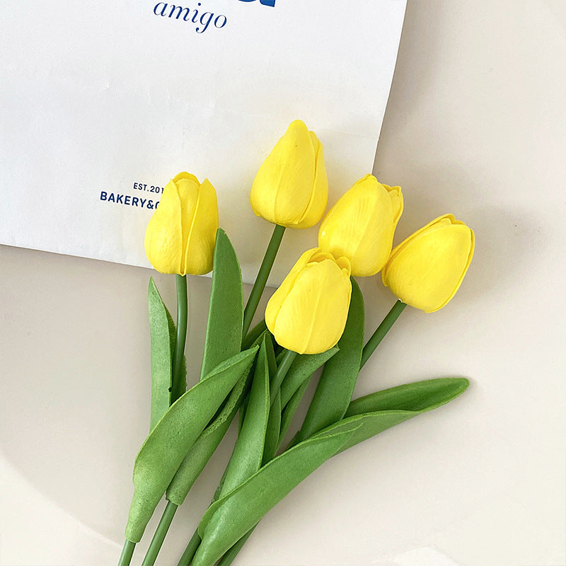 Lifelike Tulip Flower Arrangement