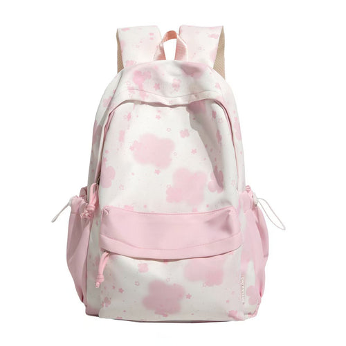 Leisure backpack with cheerful floral design and versatile storage space Bowlift