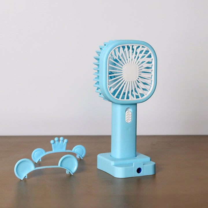 Unisex Portable Hand Fan with Cute Animal Design Bowlift