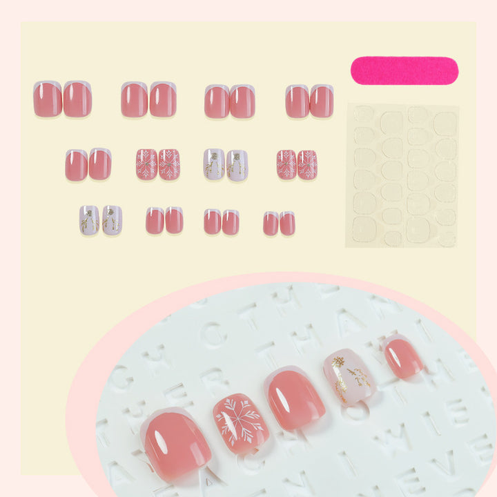 Nail set with elegant Christmas motifs Bowlift