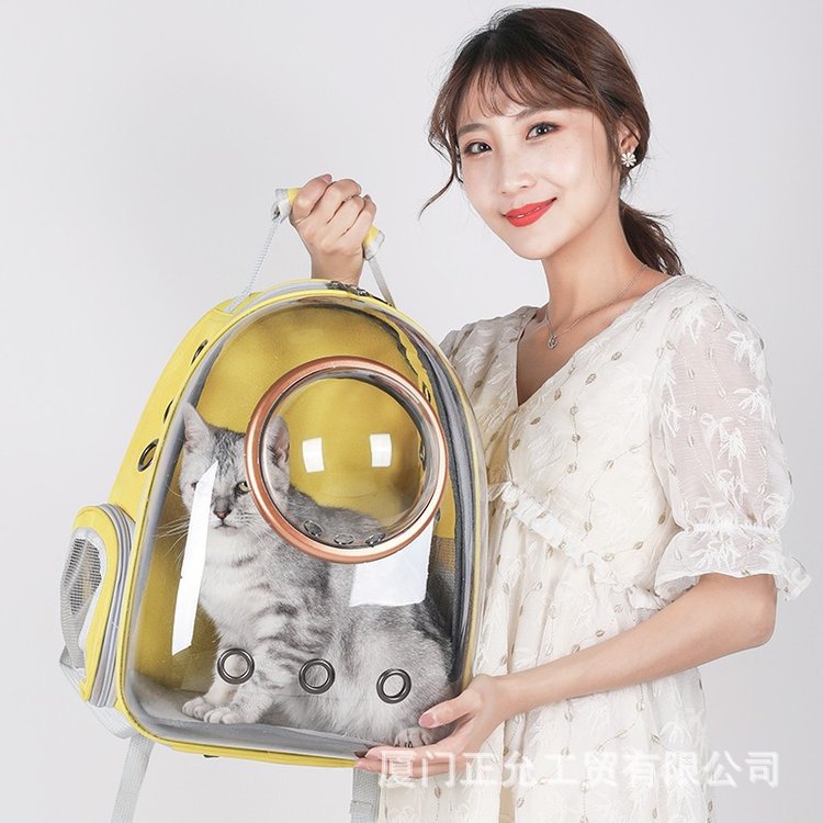 Unisex Transparent Pet Backpack with Ventilation Function Bowlift