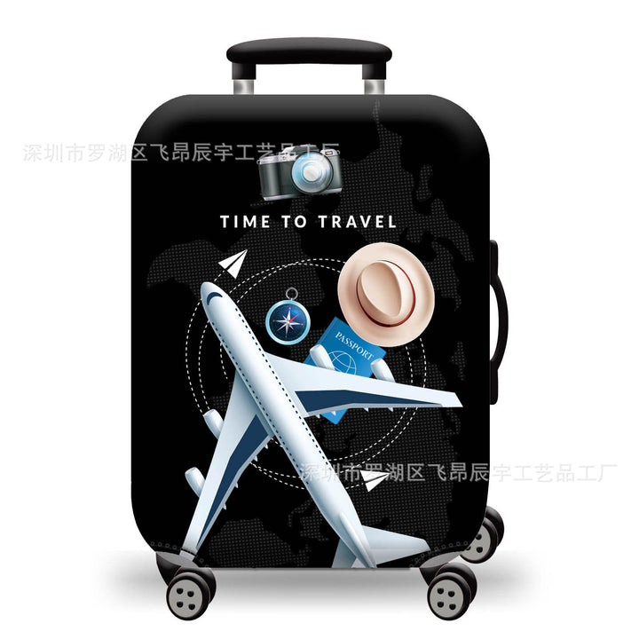 Hard Shell Luggage with Earth Design Bowlift