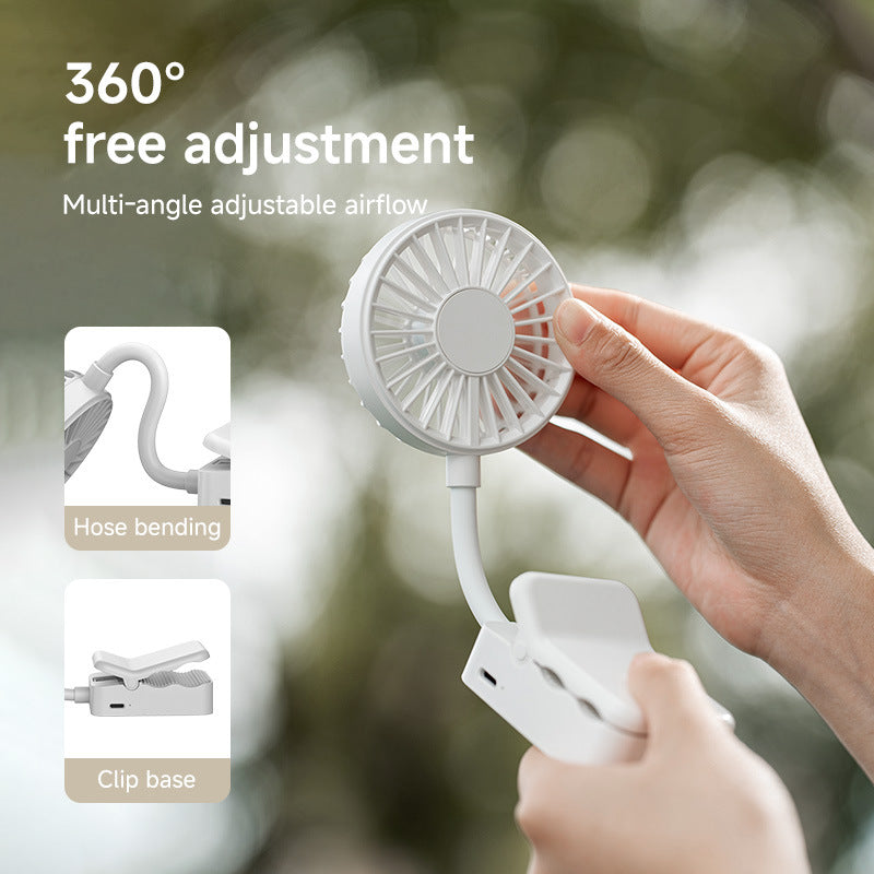 Unisex portable clip fan with adjustable arm Bowlift